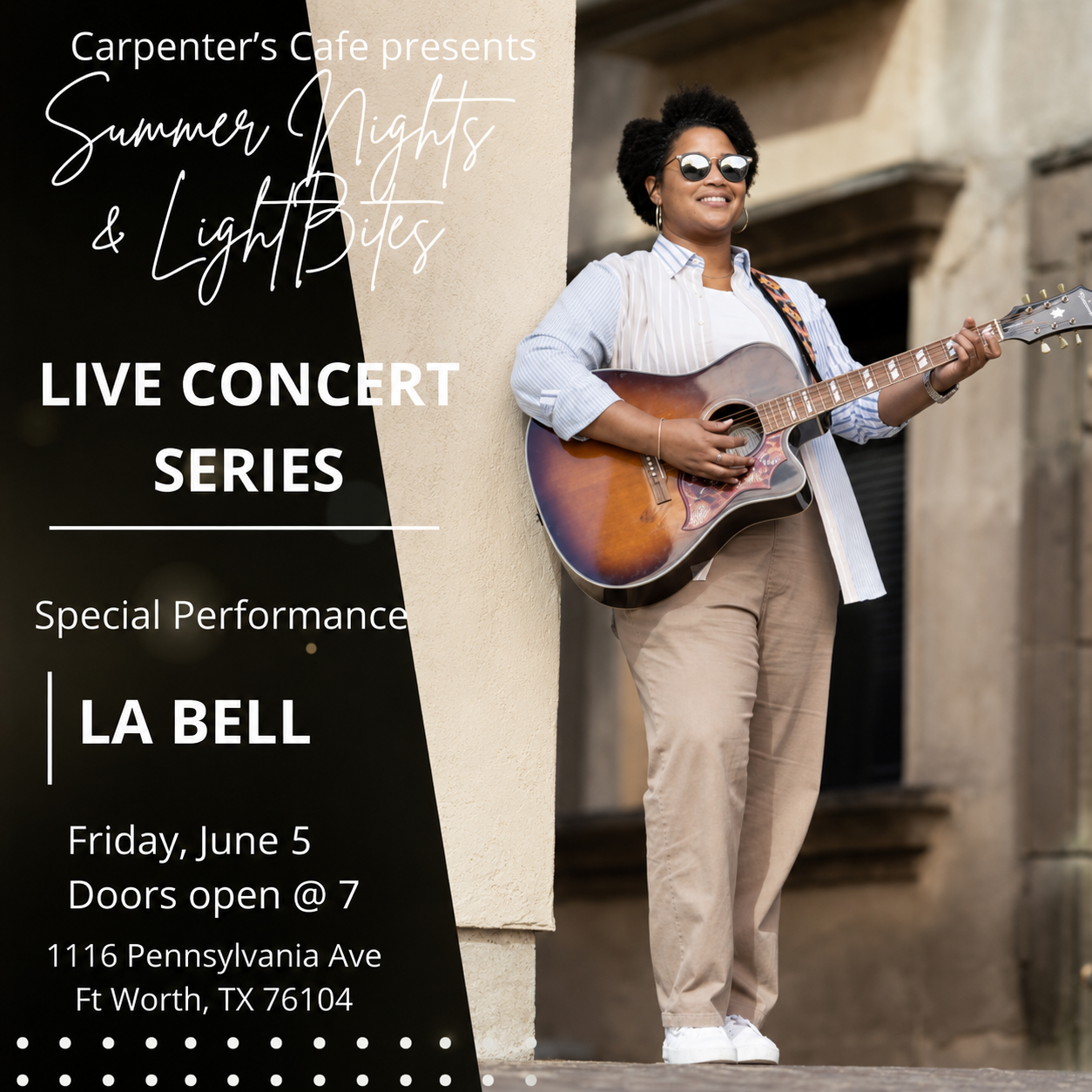 Summer Nights & Light Bites – Live Concert Series featuring La Bell, Friday June 5